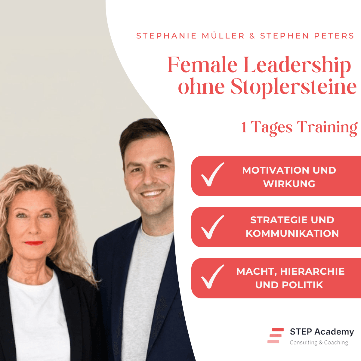 Female Leadership ohne Stolpersteine – Stephanie Müller & Stephen Peters